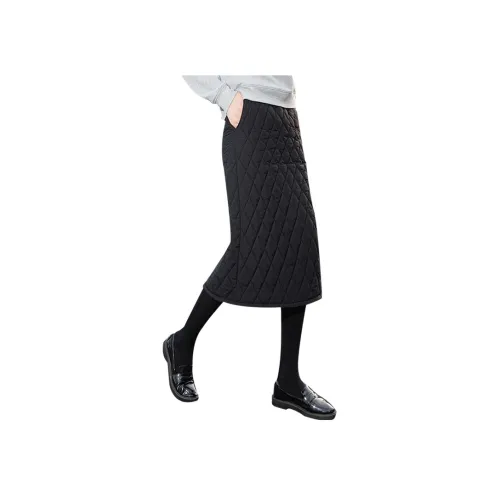 Cypress House Повседневный Длинный Юбка Женские Черный