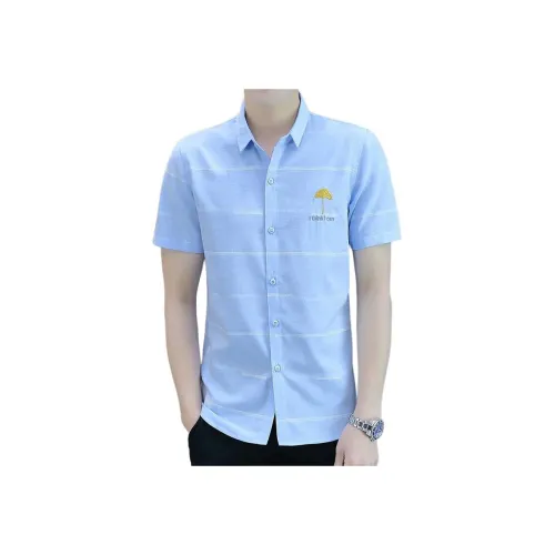 BAISHENGHU Короткий рукав рубашка мужская
