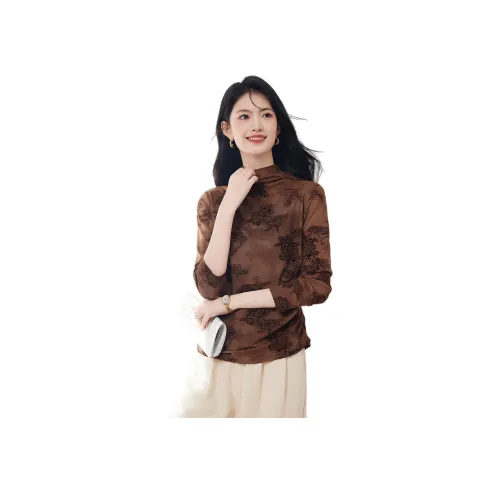 XINFEIYU Кофе Женские Трикотаж