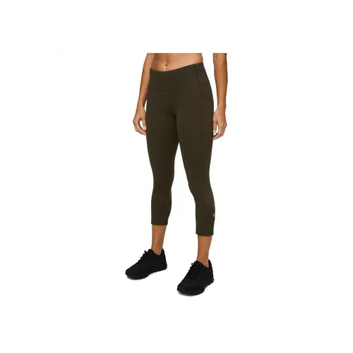 lululemon Pace Rival Спортивные брюки Женские Темно-оливковый зеленый