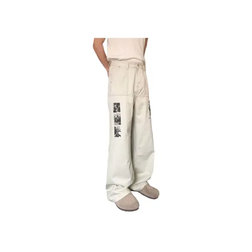 EYEUNDERSTAND Джинсы Унисекс Белый