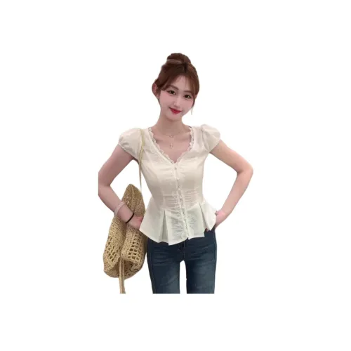 YINLEI Белые Женские Рубашки