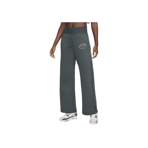 Nike Sportswear Phoenix Fleece Вязаные Тренировочные Штаны Женские Винтаж Зеленый