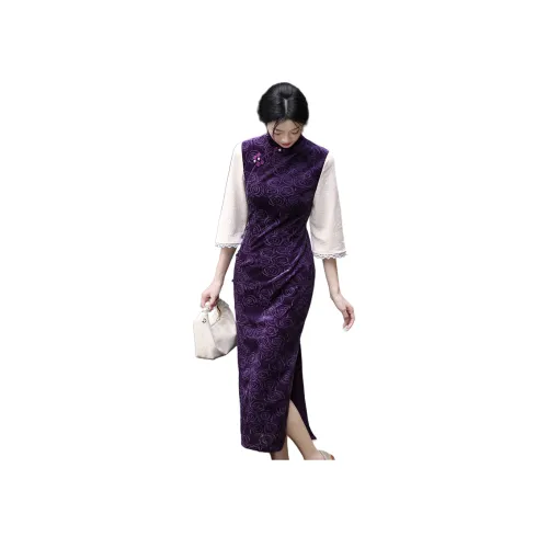 MJ AUTUMN Одежда Улучшенный Чэнсам Женский