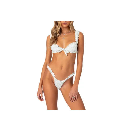 Edikted Цветочный SCRUNCH Купальный топ Бикини Женские