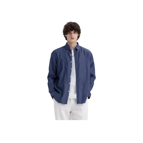 WILD LEADER Темно-синий [CW5158547] Мужская рубашка