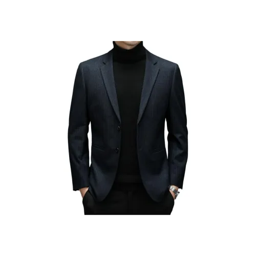 TAIZILONG Темно-синий Синий Мужской Деловой костюм