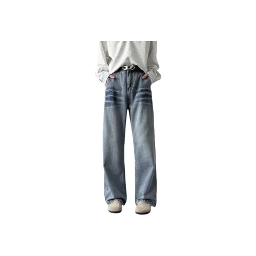 DIBINSAI STUDIO Blue Unisex Jeans