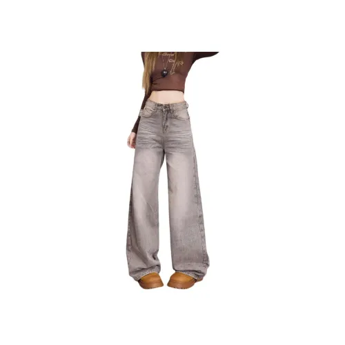 HELEH Мокко Серый Женские Джинсы