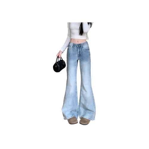 HUICUIGE Светло-синие женские джинсы