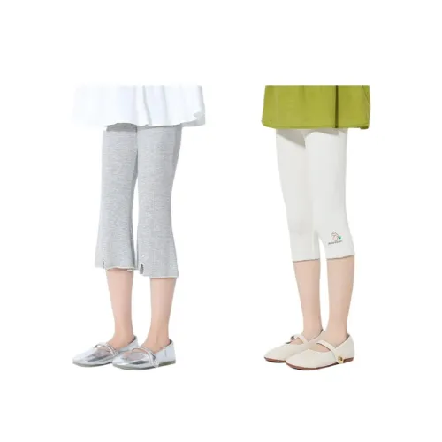 OVE 2 PIECES Комплект 1800 Серый Хлопок + 1763 Белый Лед Шелк Школьные Леггинсы