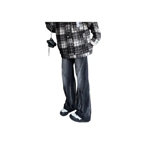 SAGP Tie Dye Черные Унисекс Джинсы