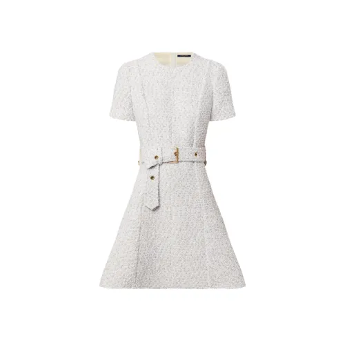 LOUIS VUITTON FW22 Короткий рукав Платье Женское Белое