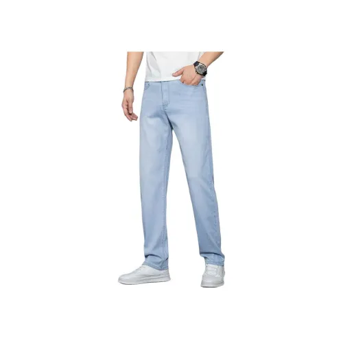 CHAORENBANG Светло-белый, синий, мужской, джинсы
