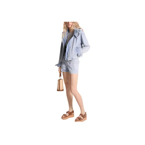 MICHAEL KORS SS24 Denim Jacket Women's Light Blue