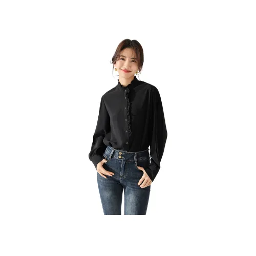 DKRVT Черный [Упаковка Включена] Женские Рубашки