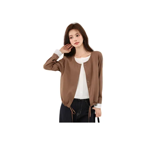 HUICUIGE Коричневый Женские Рубашки