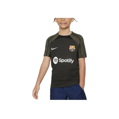 nike Детская одежда Dri Fit F.C. Barcelona Strike T-Shirt Детский Оливковый