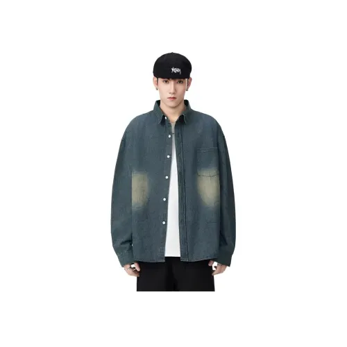 SAGP Синий Унисекс Рубашки