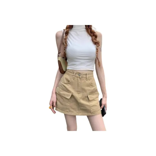 Aimilian Джинсовые короткие юбки Женские