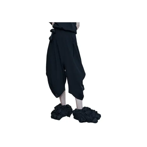 Rizhuo Weird Черные Женские Повседневные Брюки