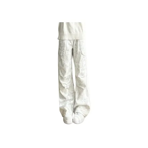 MORii Dirty Белый Унисекс Джинсы