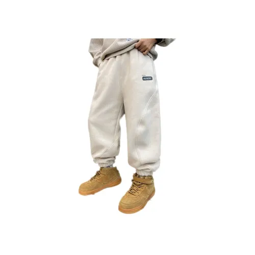 The panda is round Бежевый Kids Брюки