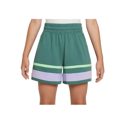 NIKE Двухбережный/Гортензия/Паровой зеленый Детские шорты