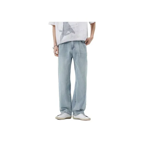 HIPHOPPUNKS Светло-синие мужские джинсы