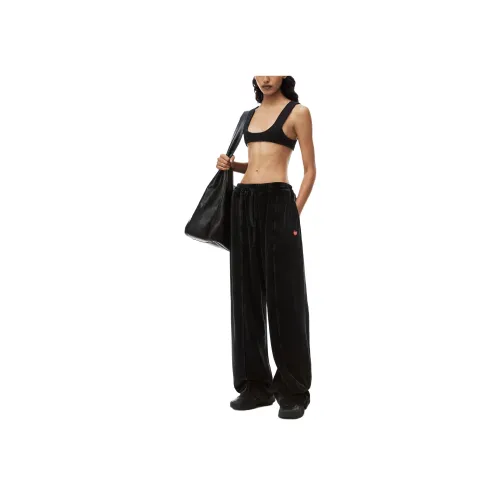 Alexander Wang SS24 Вязаные Спортивные Штаны Женские Черные