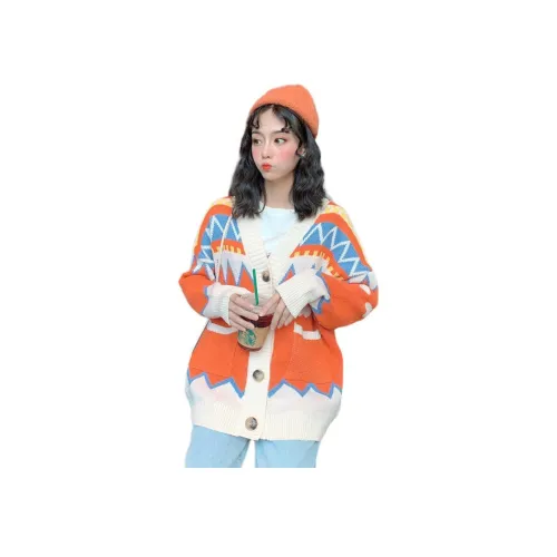 MINETTE Orange Women's Knitwear