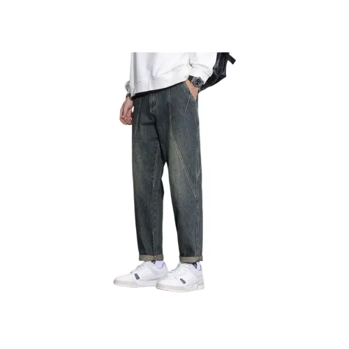 WilliamPOLO Винтажные синие унисекс джинсы