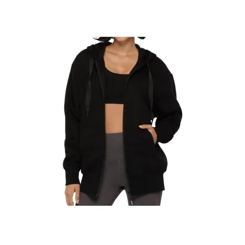 LORNA JANE Флис Zip Thru Кашемир Свитер Женский Черный