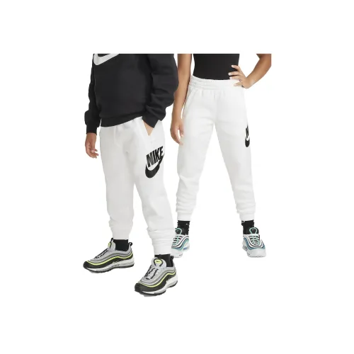 nike Club Fleece Woven Training Pants Kids White nike Club Флис Вязаные Тренировочные Штаны Детские Белые