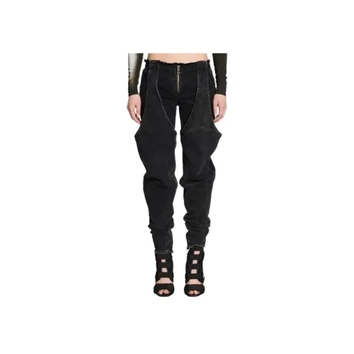 BALMAIN Женские джинсы черно-серого цвета