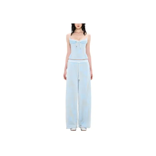 LSOUL Blue Women's Casual Pants LSOUL Синий Женские Повседневные Брюки