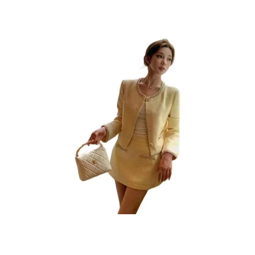 BVODE Жёлтые Женские Комплекты с Юбкой