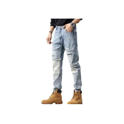 PWUE Синие Унисекс Джинсы