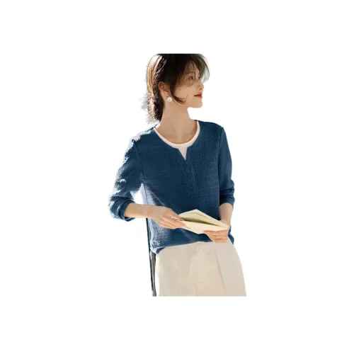 XWI Павлин Синий Женская T-Рубашка