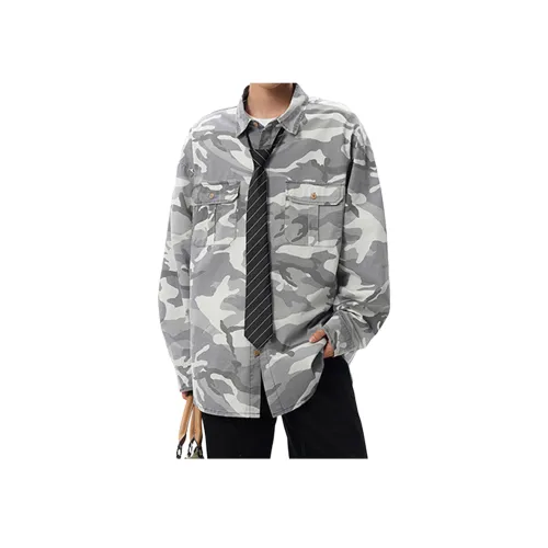 GANGZAI Длинный рукав рубашка унисекс