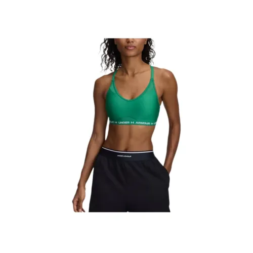 Under Armour Crossback Зеленый Женские Бюстгальтеры