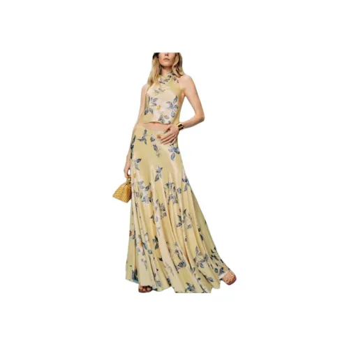 Reformation Sera Шелковый Двухкомпонентный Комплект с Юбкой Женские