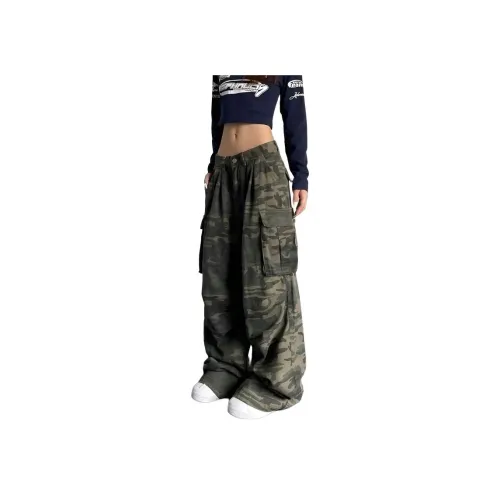COHX Камуфляж Женские Брюки карго