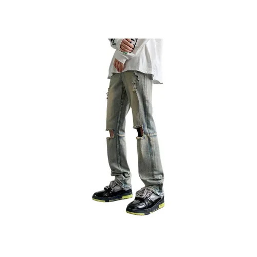 FOREVER 21 Джинсы Унисекс Желтый Грязь