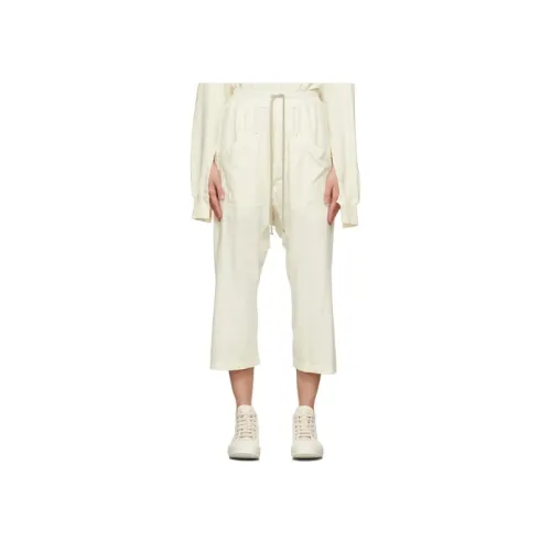 Rick Owens DRKSHDW Белые Женские Спортивные Брюки