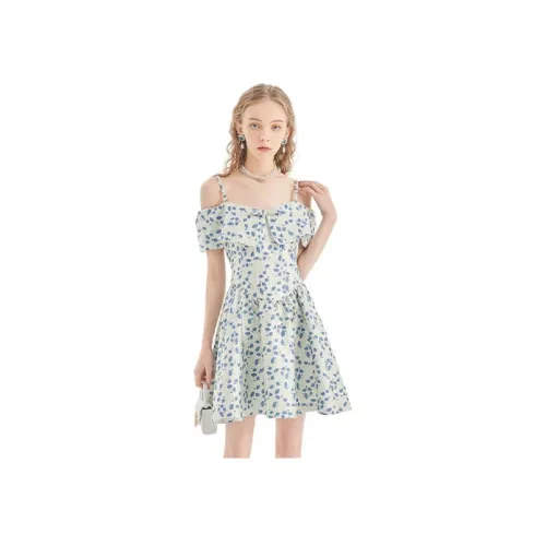 JORYAweekend Slip Платье Женское Светло-Серый Зеленый