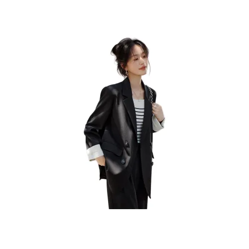 Mo Han Yi Mei Черный Женские Офисные Костюмы