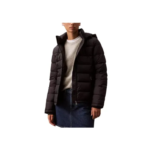 Calvin Klein Хлопковый пуховик женский черный