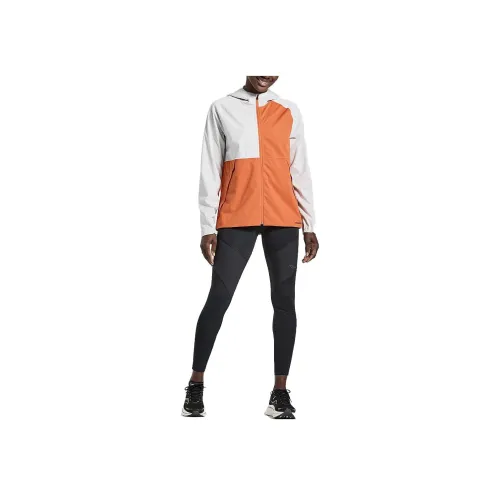 Saucony Boulder Мелкий дождь Куртка Куртки Пальто Женские Желтый