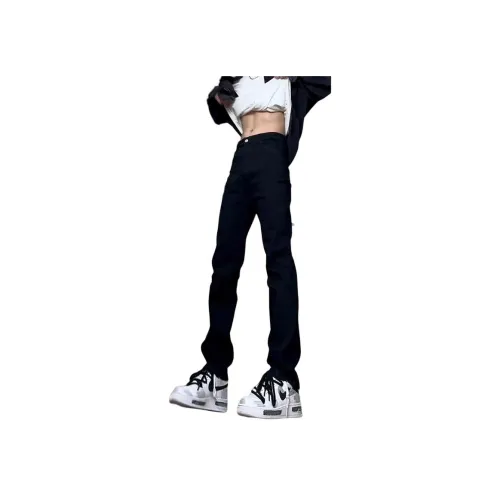 TAOKK Черные Унисекс Джинсы